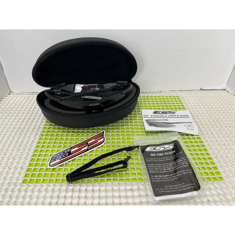 ESS ICE Eyeshield Safety Kit 2-Lens Tactical Shooting-glass EUC